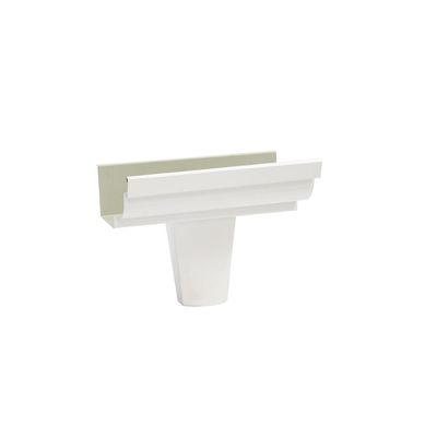 Emenda Com Bocal  Moldura Corte 28 Galvalume Branco