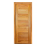 Porta Montada Madeira Maciça Tauari 215x92x14cm
