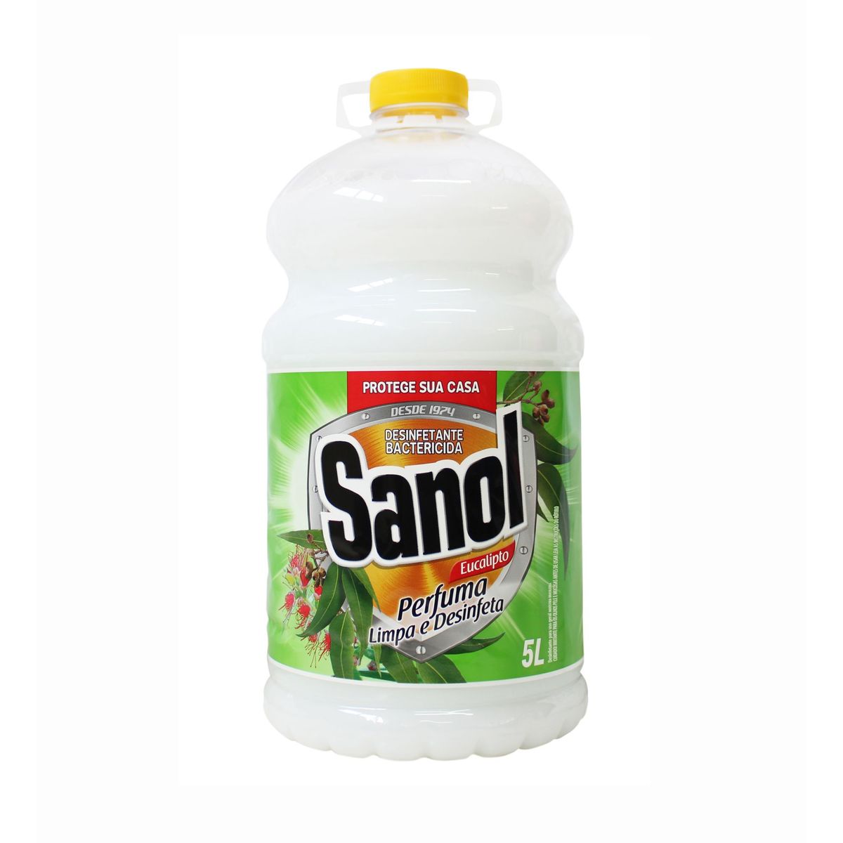 Desinfetante de Eucalipto e Hortelã 5L Branco, marca Sanol - Foto Principal