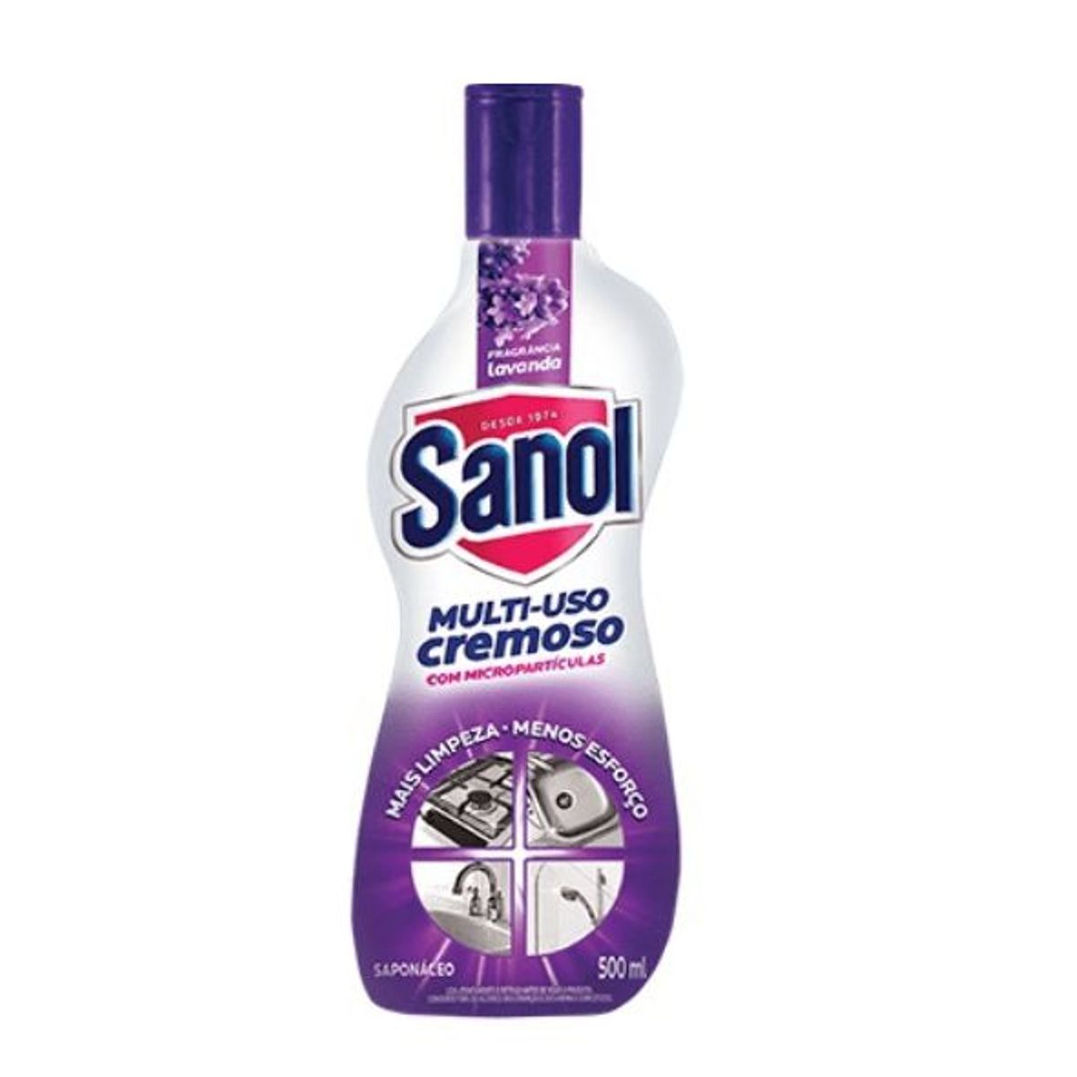 Limpador Multiuso Cremoso Lavanda, marca Sanol - Foto Principal