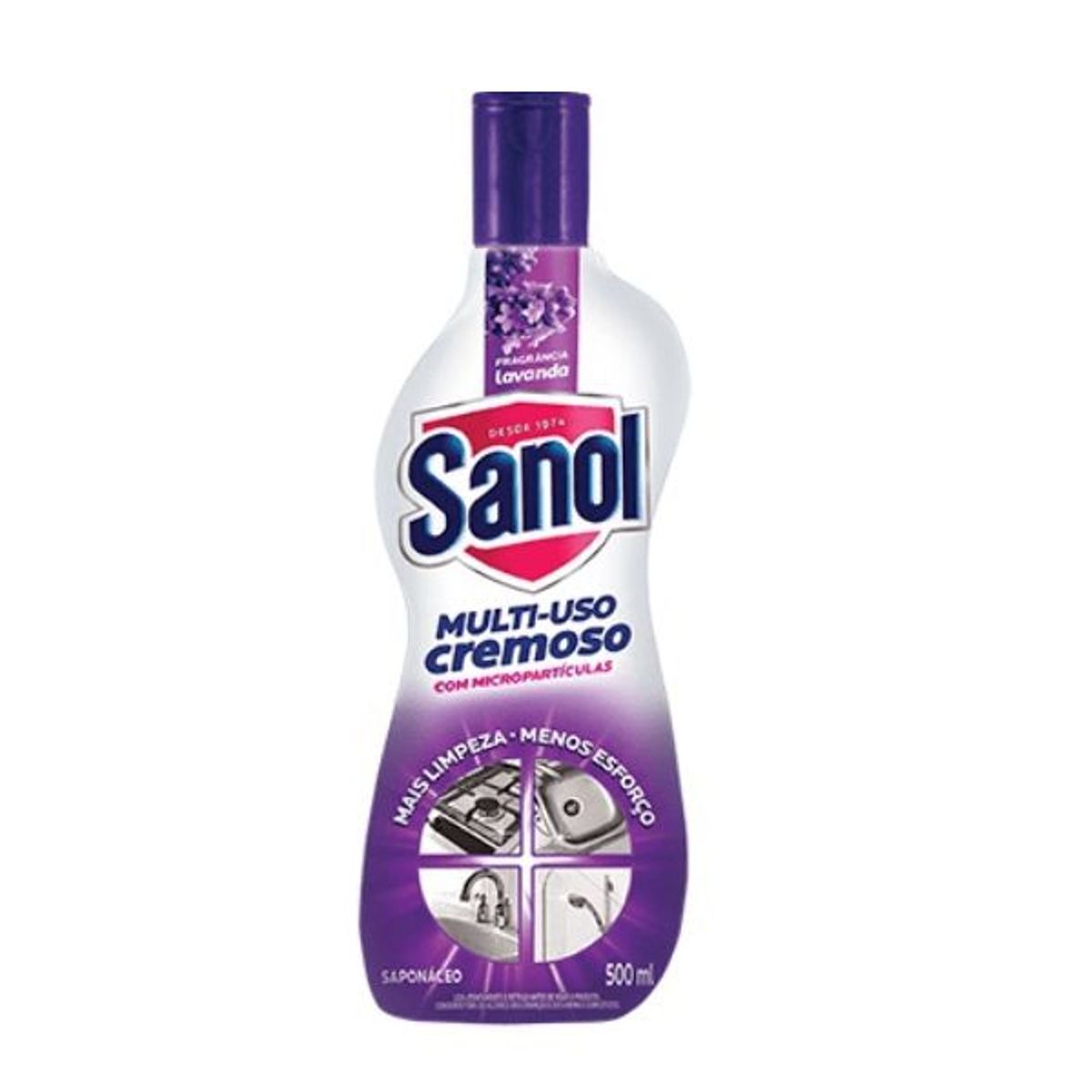 Limpador Multiuso Cremoso Lavanda, marca Sanol - Foto Principal