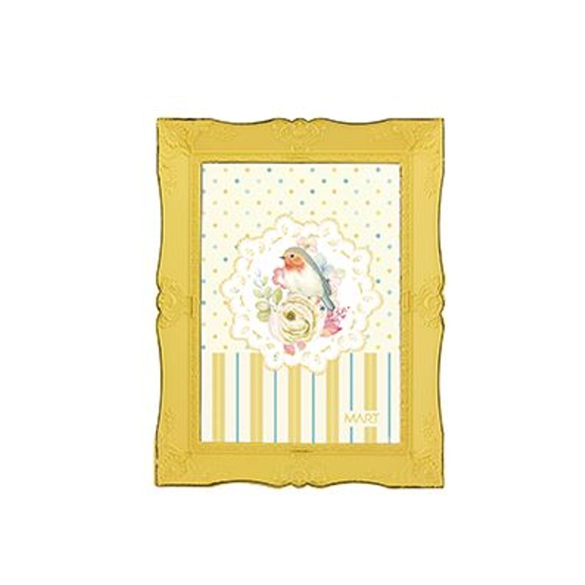 Porta Retrato Candy 23,5x18,5x2cm Amarelo, marca Mart - Foto Principal