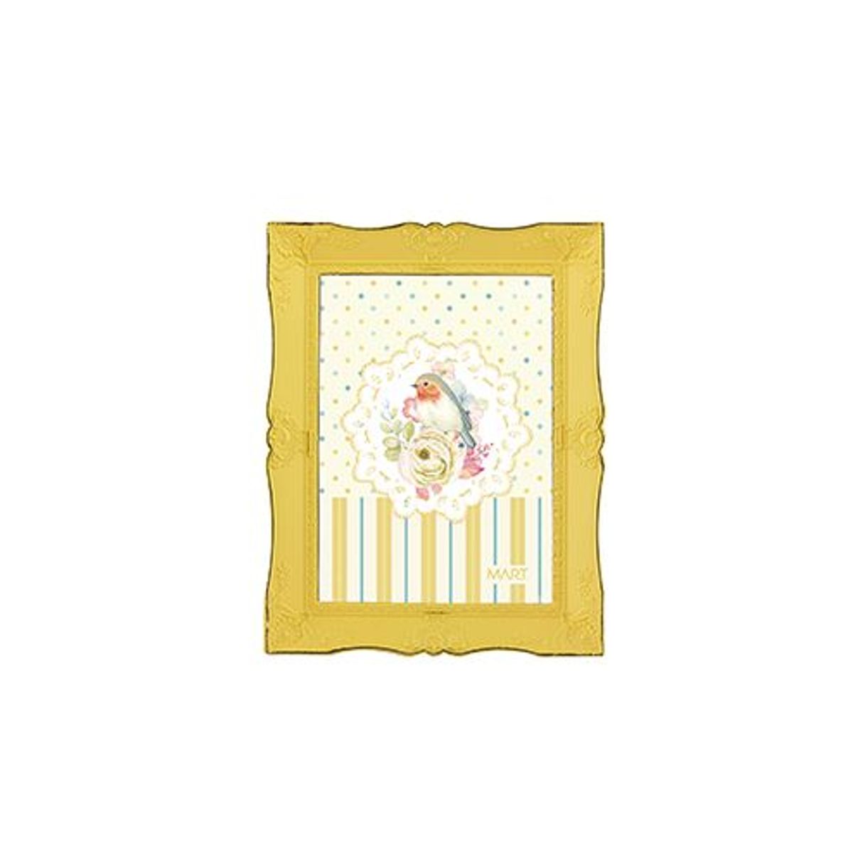 Porta Retrato Candy 23,5x18,5x2cm Amarelo, marca Mart - Foto Principal