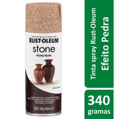 Tinta Spray Especialidades Stone 340G Acabamento Efeito Pedra Decorativa Bege Sienna Rust-Oleum