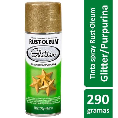 Tinta Spray Especialidades Glitter 290G Purpurina Ouro Rust-Oleum