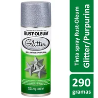 Tinta Spray Especialidades Glitter 290G Purpurina Prata Rust-Oleum