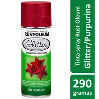 Tinta Spray Especialidades Glitter 290G Purpurina Vermelho Rust-Oleum