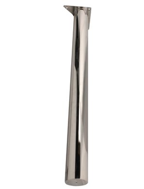 P para Mesa de Madeira Inox Polido 60x740mm Prata