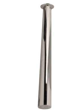 P para Mesa de Vidro Inox Polido 60x740mm Prata