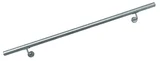 Kit Corrimão de Parede Inox Polido 205x8,5x4,5cm Prata