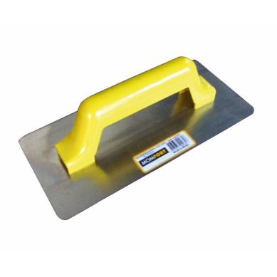 Desempenadeira de Ao Inox com Cabo de PVC Lisa 12x25,7cm Momfort
