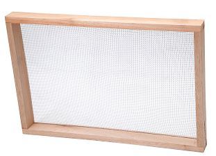 Peneira Reta Malha 6 Aro Madeira 40x60cm Feijo