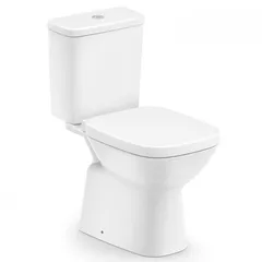 Kit Completo Vaso Sanitário com Caixa Acoplada e Assento Debba 44x45x87cm Branco Roca