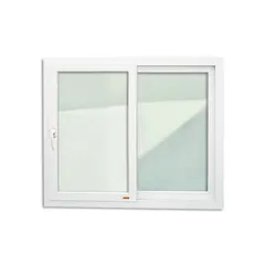 Janela de Correr Com Cremona PVC Branco 2 Folhas Móveis 100x200x6cm Itec