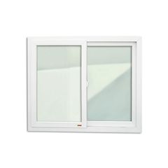 Janela de Correr Com Cremona PVC Branco 2 Folhas Móveis 120x150x6cm Itec