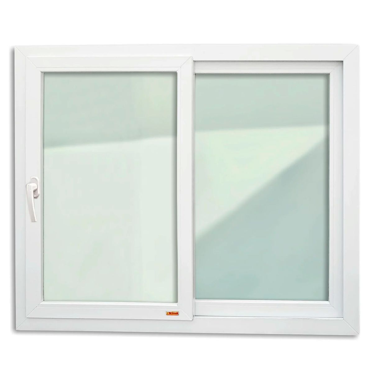 Janela de Correr Com Cremona PVC Branco 2 Folhas Móveis 120x200x6cm Itec, marca Brimak - Foto Principal