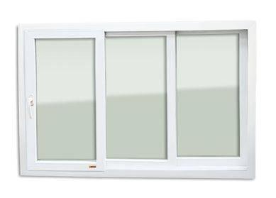 Janela de Correr Com Cremona PVC Branco 3 Folhas Mveis 120x150x11cm Itec