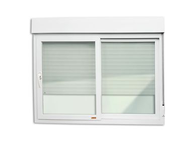 Janela Integrada com Cremona PVC Branco 2 Folhas Mveis 120x120x11,5cm Itec