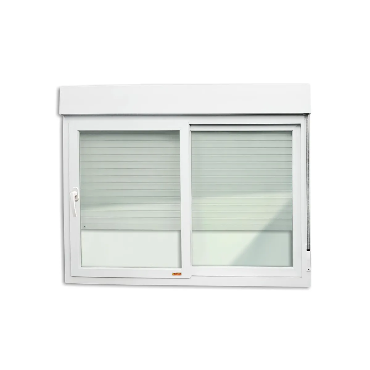 Janela Integrada com Cremona PVC Branco 2 Folhas Móveis 120x120x11,5cm Itec, marca Brimak - Foto Principal