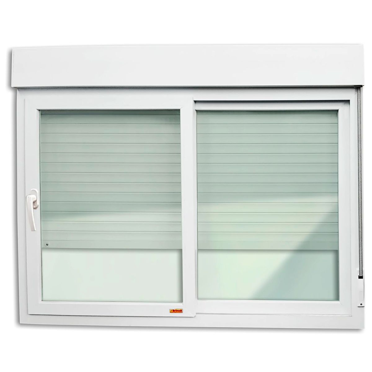 Janela Integrada com Cremona PVC Branco 2 Folhas Móveis 140x120x11,5cm Itec, marca Brimak - Foto Principal