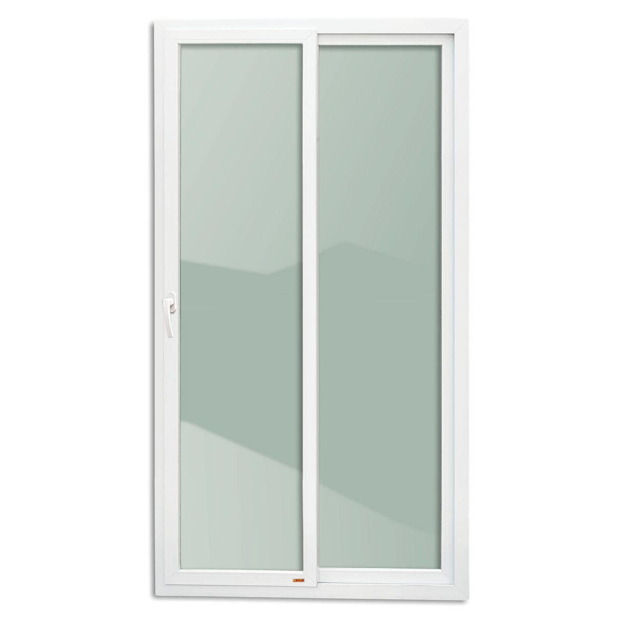 Porta de Correr com Cremona PVC Branco 2 Folhas Móveis 210x150x6cm Itec, marca Brimak - Foto Principal
