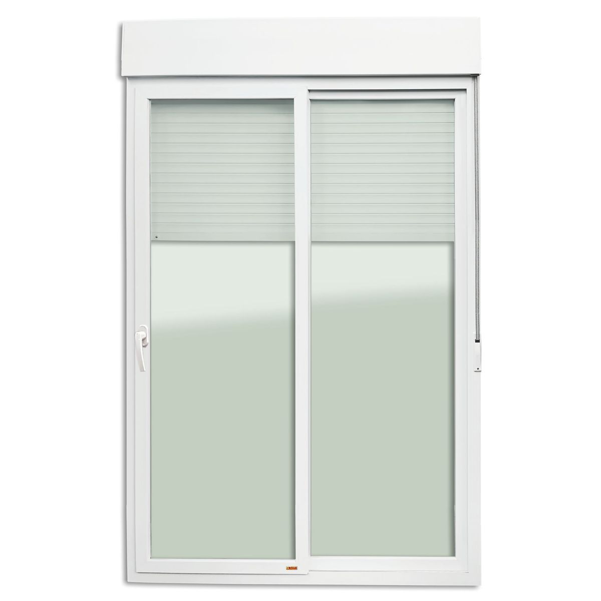 Porta Integrada Veneziana Com Cremona PVC Branco 2 Folhas Móveis 230x180x13cm Itec, marca Brimak - Foto Principal