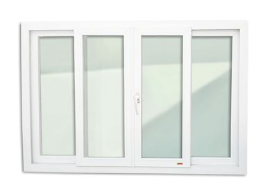 Janela de Correr Com Cremona PVC Branco 4 Folhas Central 100x200x6cm Itec