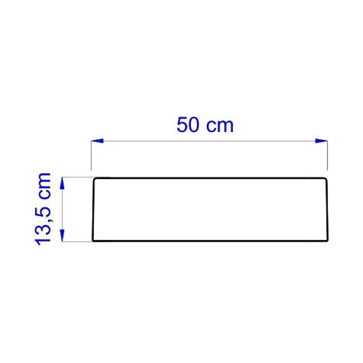 Cuba de Apoio com Mesa Retangular Branca 50x41cm Ica13-00 Icasa, marca Icasa - Foto 2