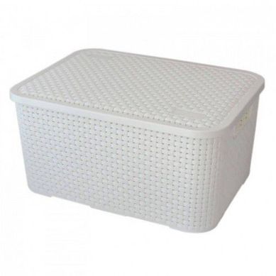 Caixa Organizadora com Tampa Rattam M 8,5L Branco