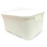 Caixa Organizadora com Tampa Rattam G 16L Branco Nitron
