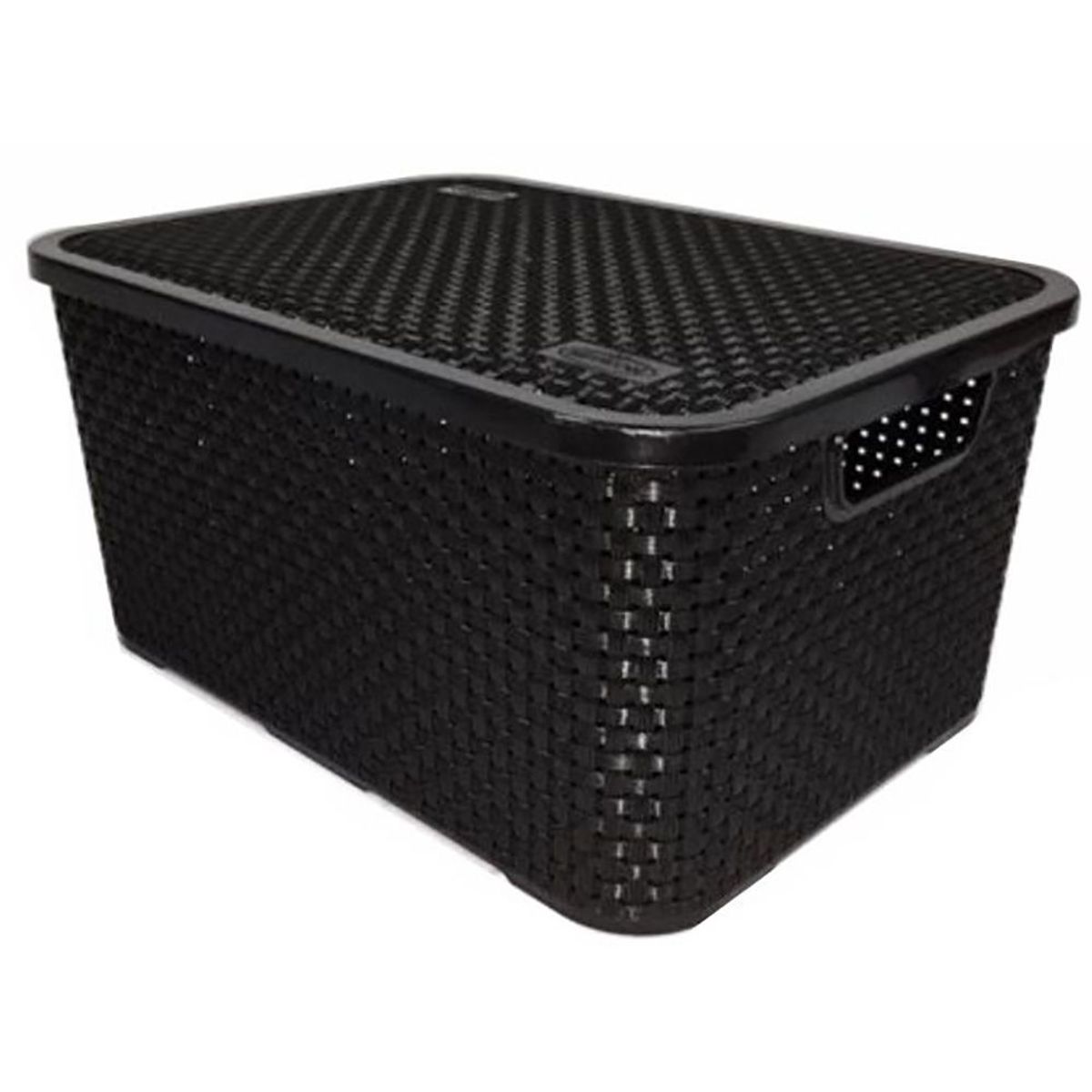 Caixa Organizadora com Tampa Rattam M 8,5L Preto, marca Nitron - Foto Principal
