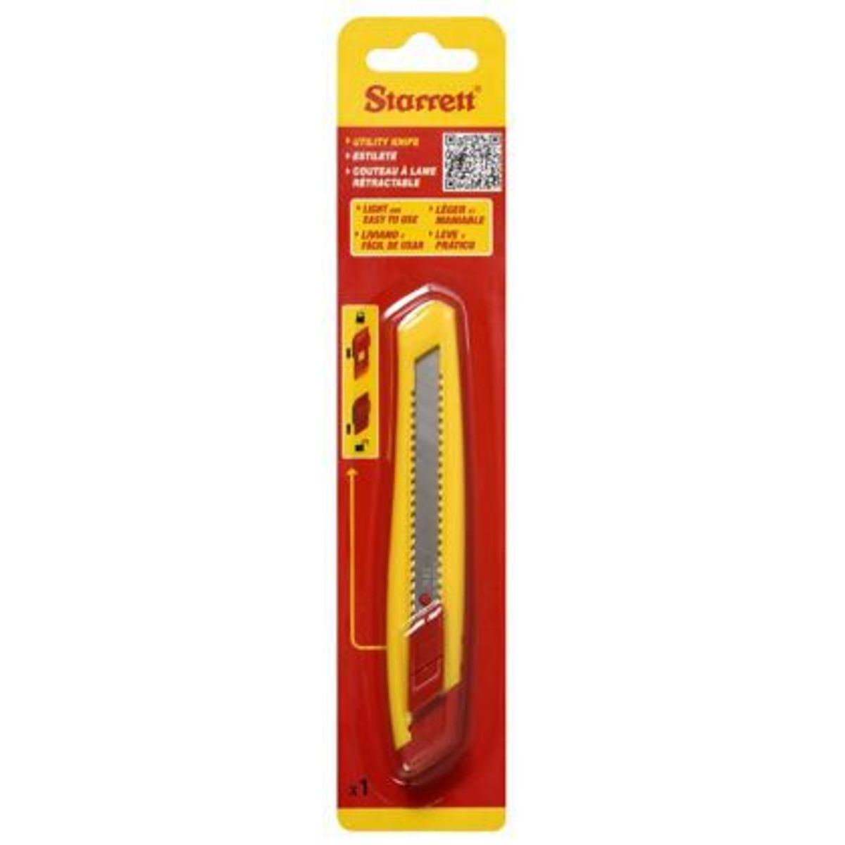 Estilete Starrett KUS055-S 9mm Com Trava Deslizar, marca Starrett - Foto Principal