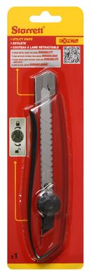 Estilete Multiuso Starrett Emborrachado 18mm Vermelho