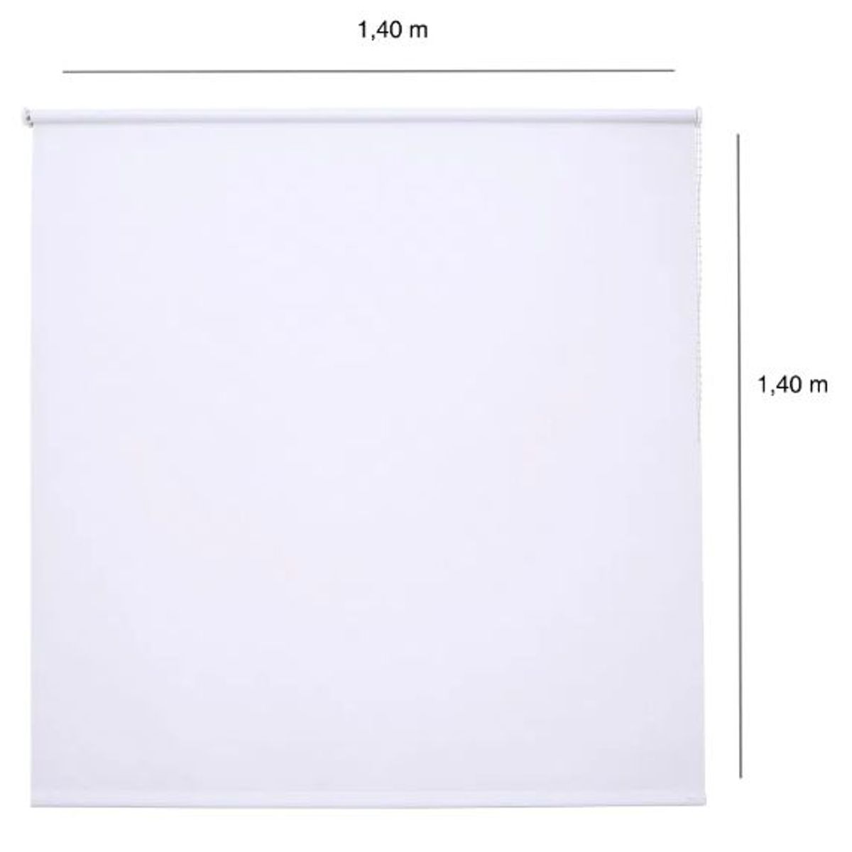 Cortina Rolô Toucher 140x140cm Branco, marca Evolux - Foto 2