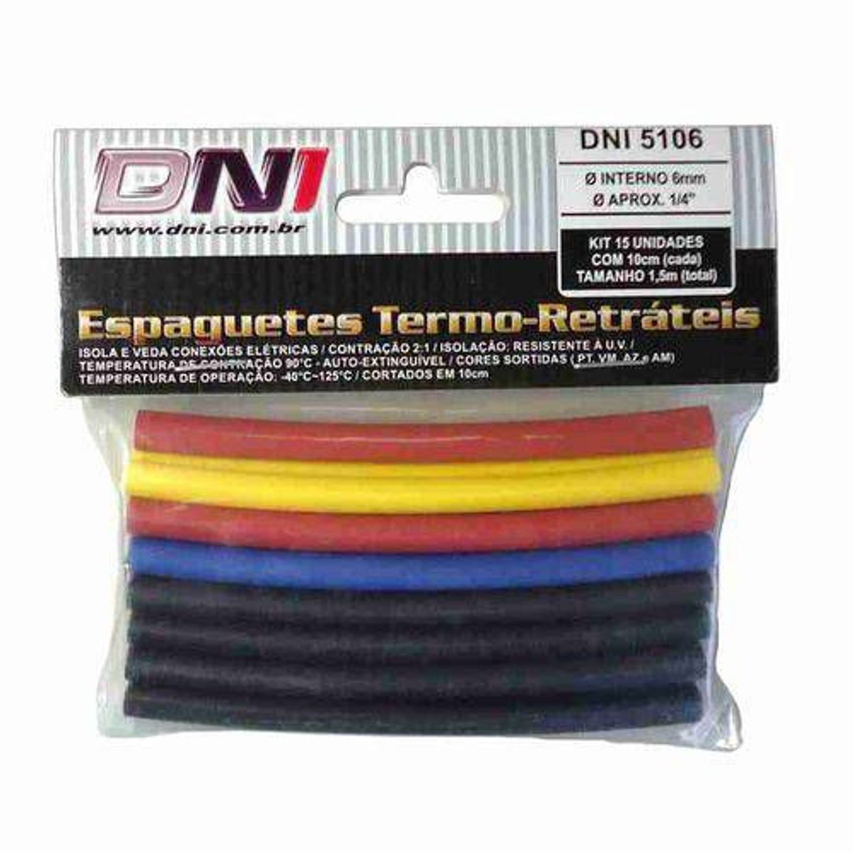 Isolante Termo-Retrátil 6mm, marca DNI - Foto Principal