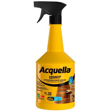 Impermeabilizante Incolor Acquella Base gua para Fachadas e Telhados Burrifador 900ml Vedacit