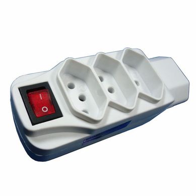 Pino Multiplicador Com Interruptor 3 Pinos 2P+T 10A 4 Tomadas