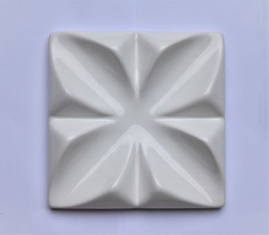 Revestimento Flor 3D 15X15 Branco