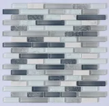 Pastilha de Vidro 30x30cm Cinza Glassline