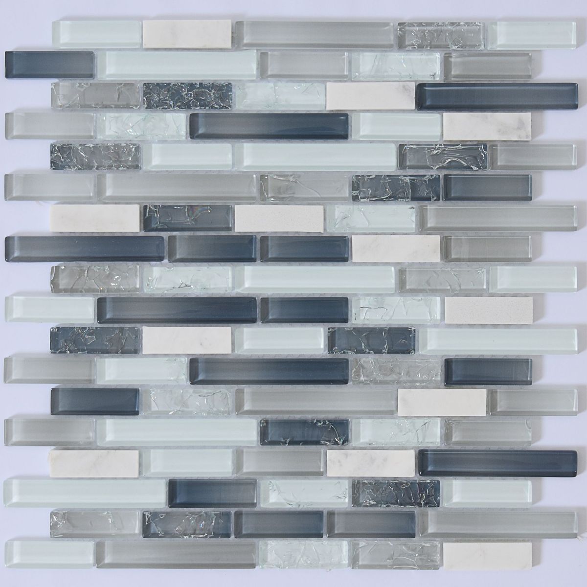 Pastilha de Vidro 30x30cm Cinza Glassline, marca Glassline - Foto Principal