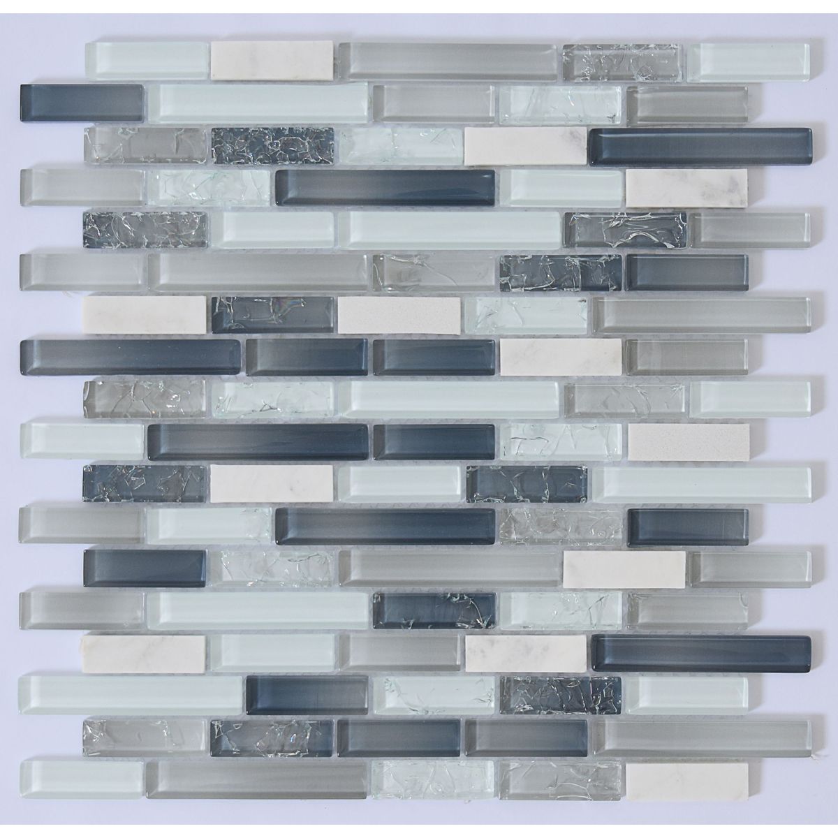 Pastilha de Vidro 30x30cm Cinza Glassline, marca Glassline - Foto Principal
