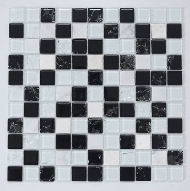 Pastilha de Vidro Elegance 30x30cm Branco Glassline