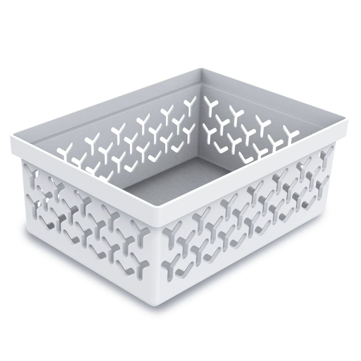 Cesto Organizador P 8,7x15,5x21,4cm Branco, marca Crippa - Foto Principal
