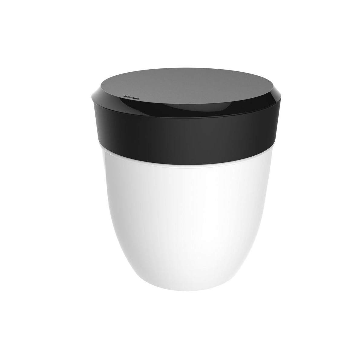 Lixeira Preto e Branco 2,5L, marca Crippa - Foto Principal