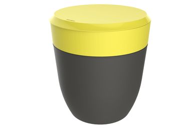 Lixeira Amarelo e Cinza 2,5L