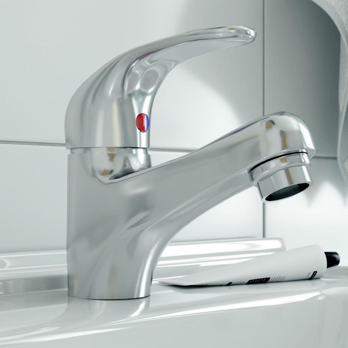 Torneira para Lavatório Monocontrol Bajo Perúgia Prata, marca Sensi Dacqua - Foto 2