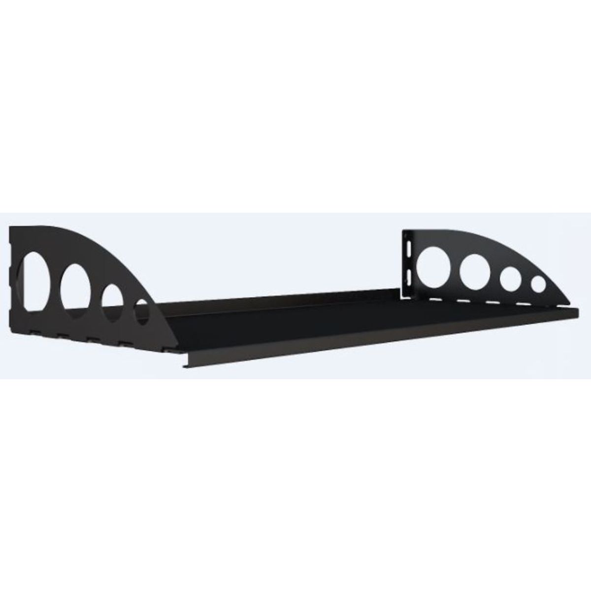 Prateleira Click de Aço com Suporte Mondrian 40Kg Preto, marca Ducasse - Foto Principal