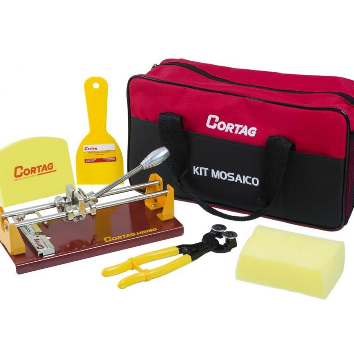 Kit para Mosaico Com Cortador Vermelho Cortag, marca Cortag - Foto Principal