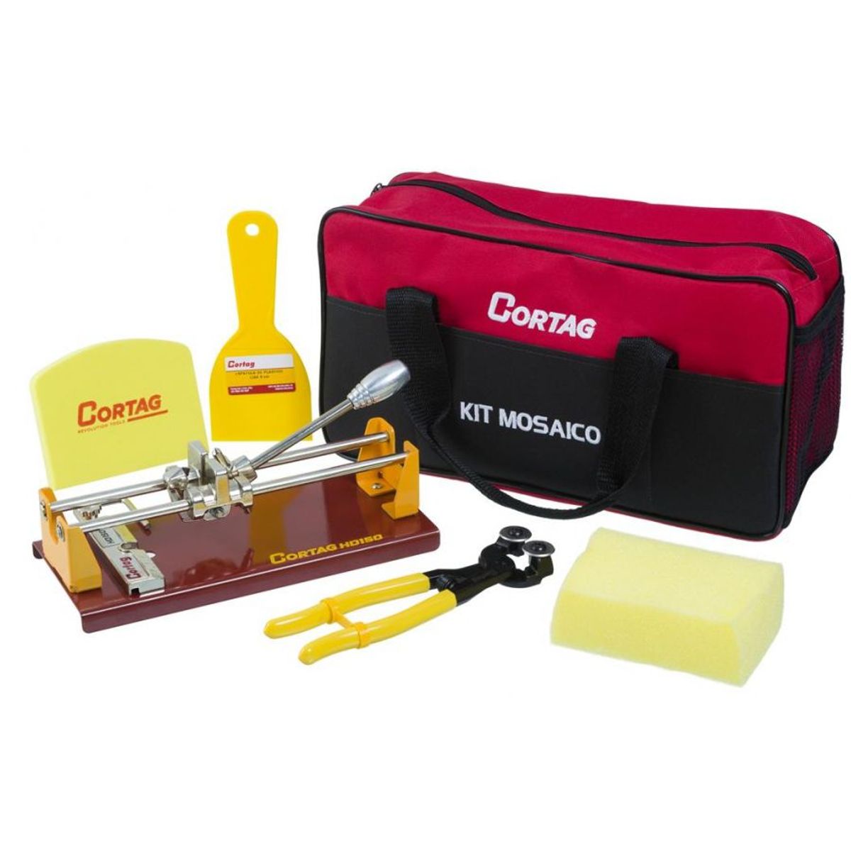 Kit para Mosaico Com Cortador Vermelho Cortag, marca Cortag - Foto Principal