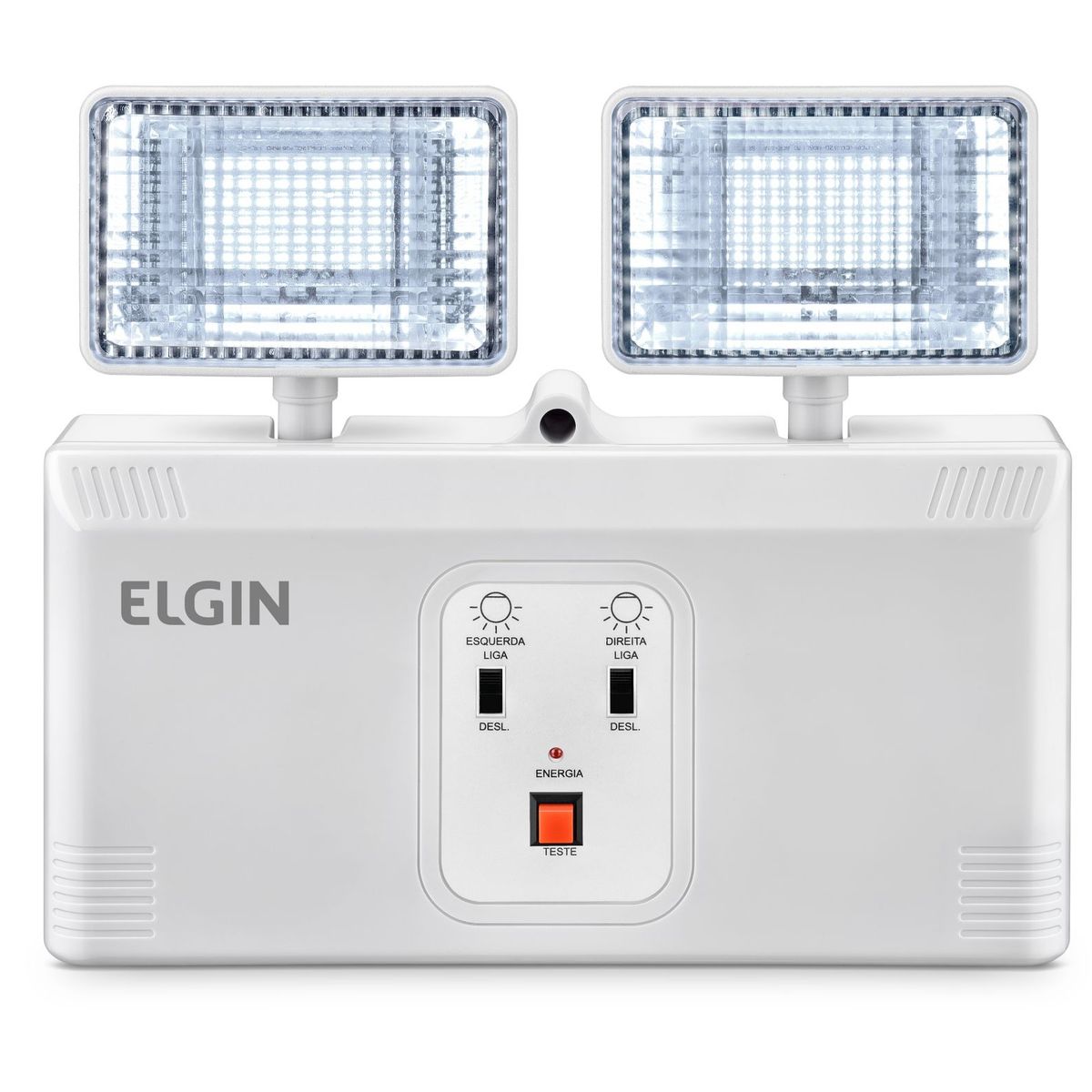 Luminária de Emergência 8W 2000 Lumens Bivolt Branco, marca Elgin - Foto 2